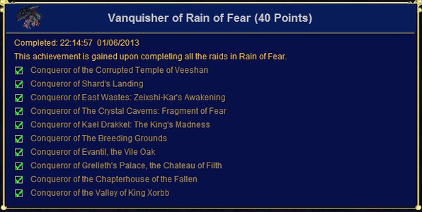 Vanquisher of Rain of Fear